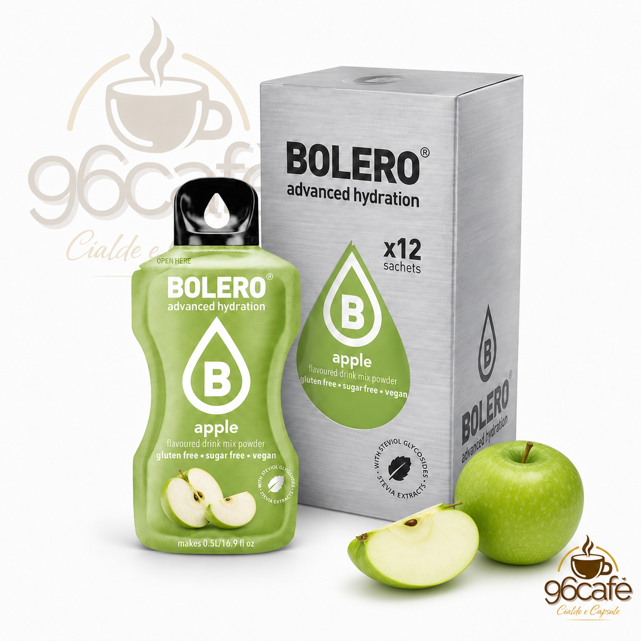 Bolero Drink 12 Bustine da 9g – Insaporitore per Acqua Senza Zucchero, Senza Glutine e Vegano| Gusti assortiti
