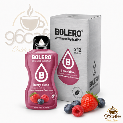 Bolero Drink 12 Bustine da 9g – Insaporitore per Acqua Senza Zucchero, Senza Glutine e Vegano| Gusti assortiti