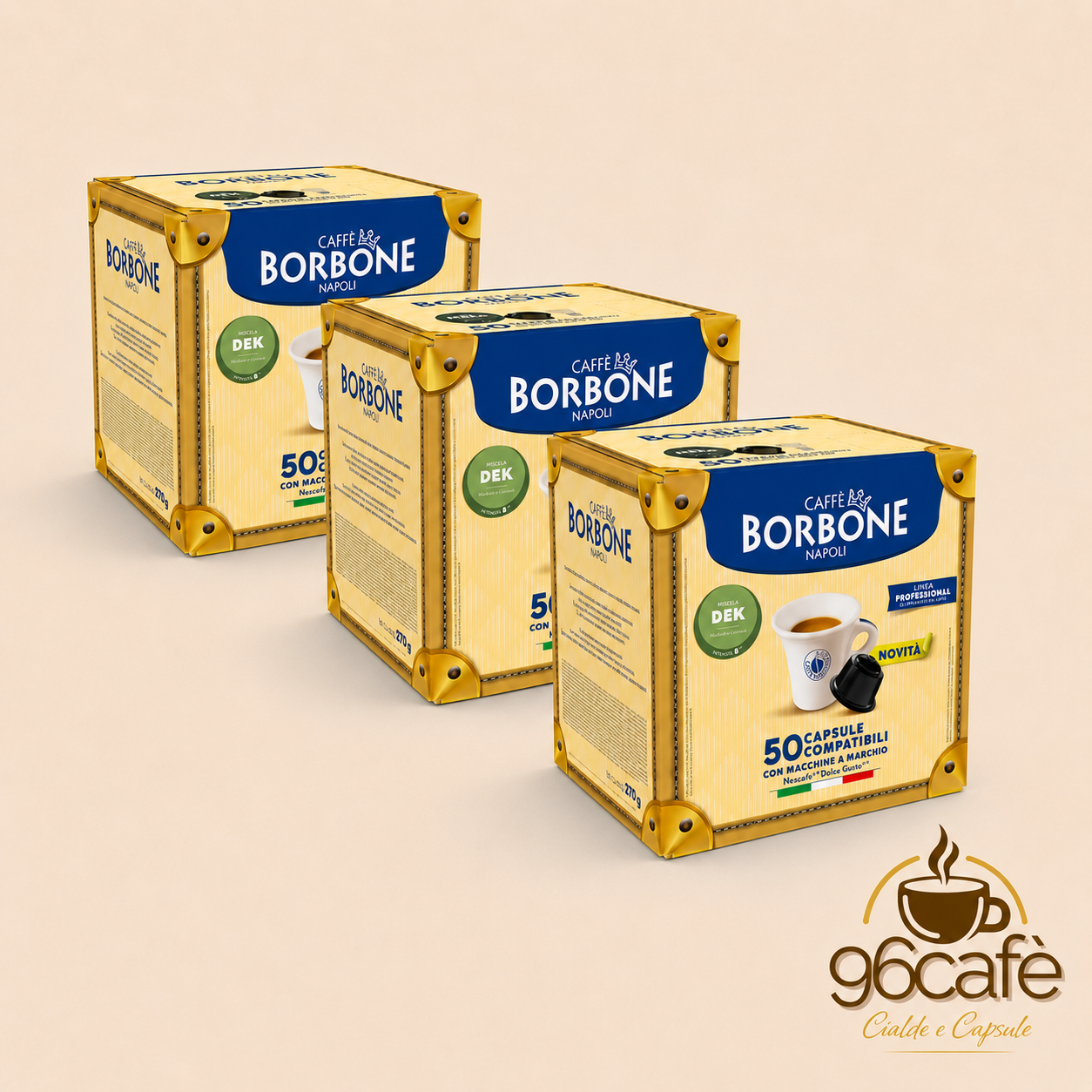 Caffè Borbone - DOLCEGUSTO - 50\100\150 Capsule Miscela Decaffeinata