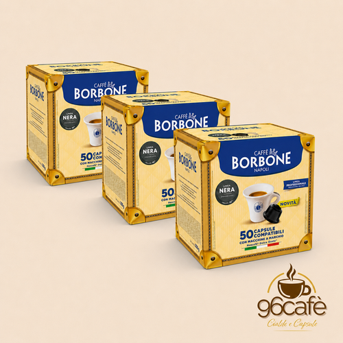 Caffè Borbone - DOLCEGUSTO - 50\100\150 Capsule Miscela Nera - Intensità 10su10