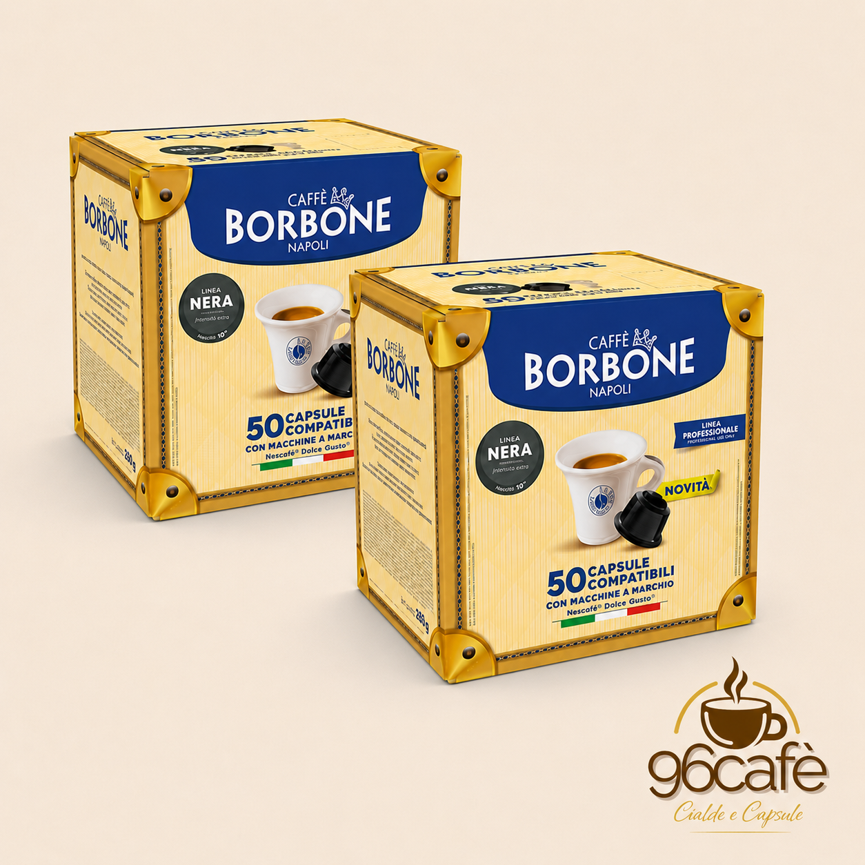 Caffè Borbone - DOLCEGUSTO - 50\100\150 Capsule Miscela Nera - Intensità 10su10