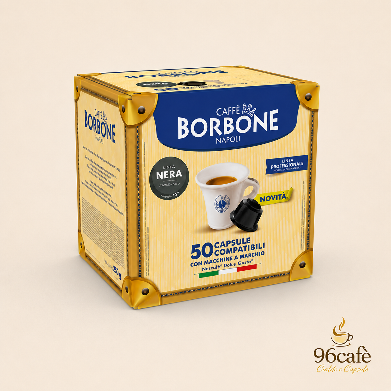Caffè Borbone - DOLCEGUSTO - 50\100\150 Capsule Miscela Nera - Intensità 10su10