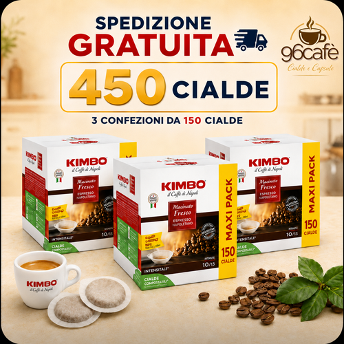 450 CIALDE KIMBO - Macinato Fresco - Forte, Intenso e Deciso - MAXI SCORTA