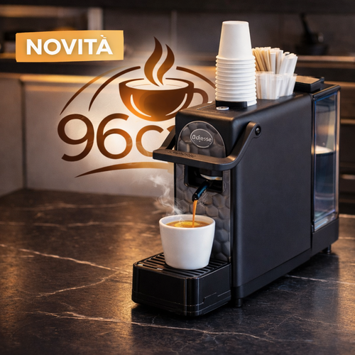 Novità Didiesse Dark Side – Macchina da Caffè a Cialde ESE 44 mm | Espresso Crema Bar con Porta Accessori Integrato