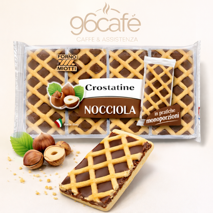 Crostatine Artigianali alla Nocciola o Albicocca x4 – Forno Miotti | Dolci Monoporzione con Ripieno Cremoso