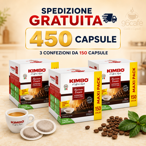 450 CIALDE KIMBO - Macinato Fresco - Forte, Intenso e Deciso - MAXI SCORTA