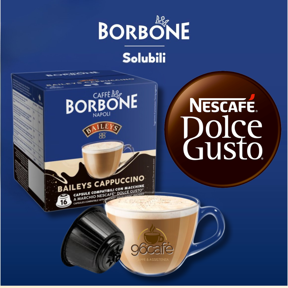 Tutti i Gusti di Bevande Caffè Borbone per Macchine Nescafè Dolcegusto - Box da 16 Capsule
