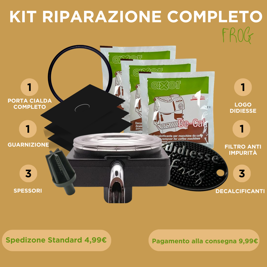 KIT 1 GUARNIZIONE + 1 DECALCIFICANTE + 2 SPESSORE Ricambi Didiesse Frog