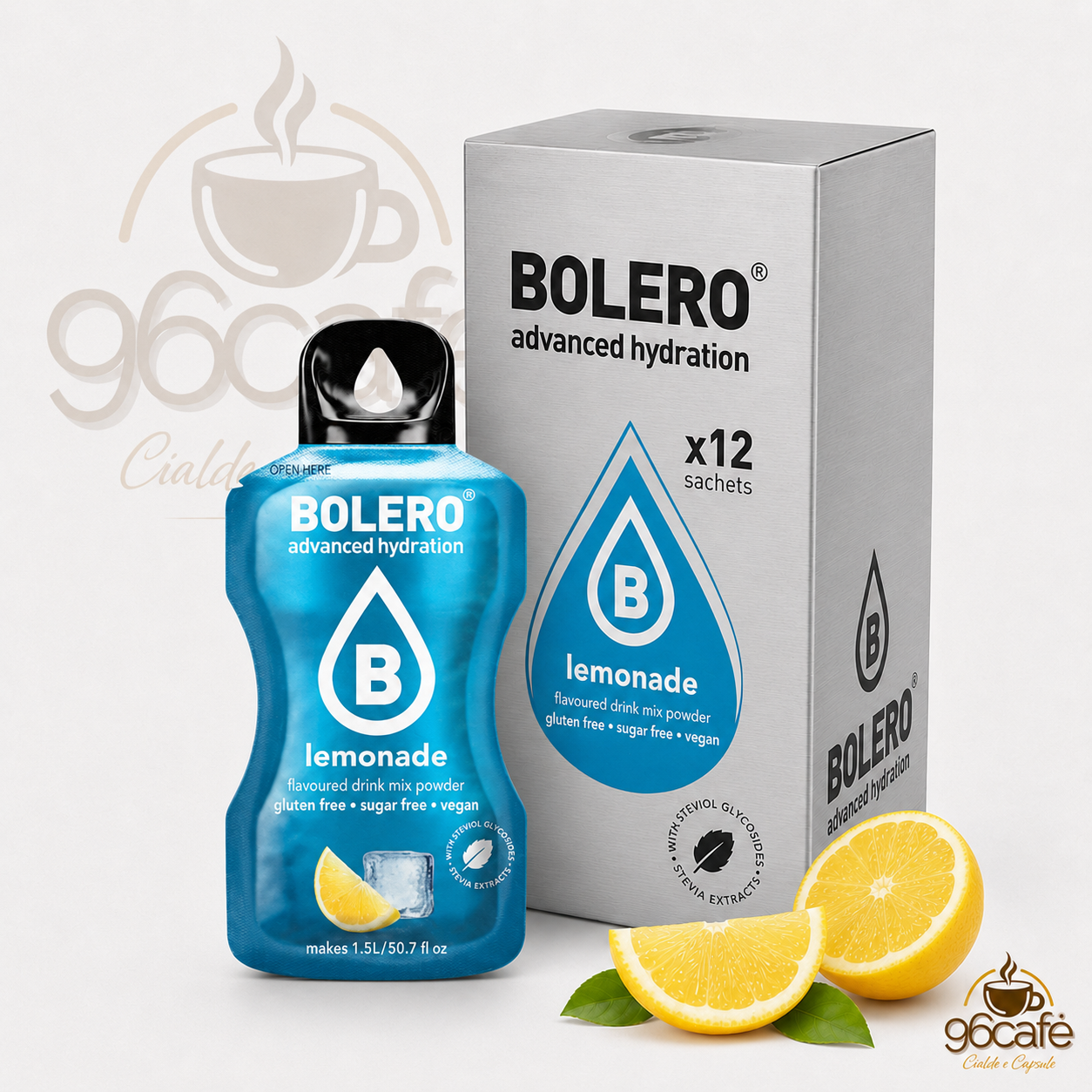 Bolero Drink 12 Bustine da 9g – Insaporitore per Acqua Senza Zucchero, Senza Glutine e Vegano| Gusti assortiti