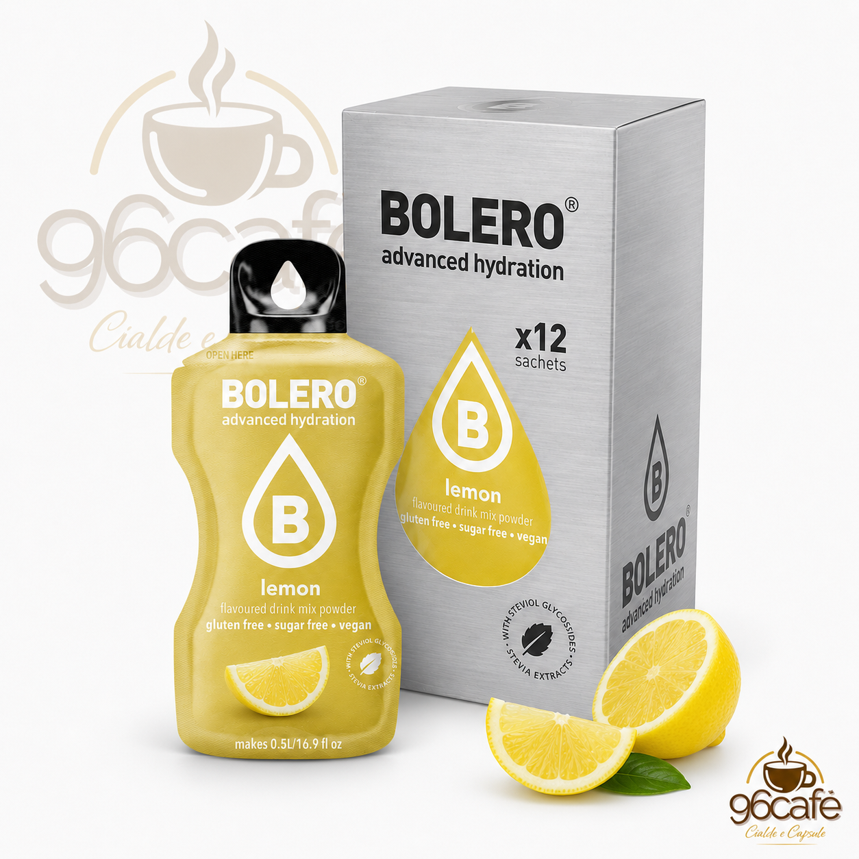 Bolero Drink 12 Bustine da 9g – Insaporitore per Acqua Senza Zucchero, Senza Glutine e Vegano| Gusti assortiti