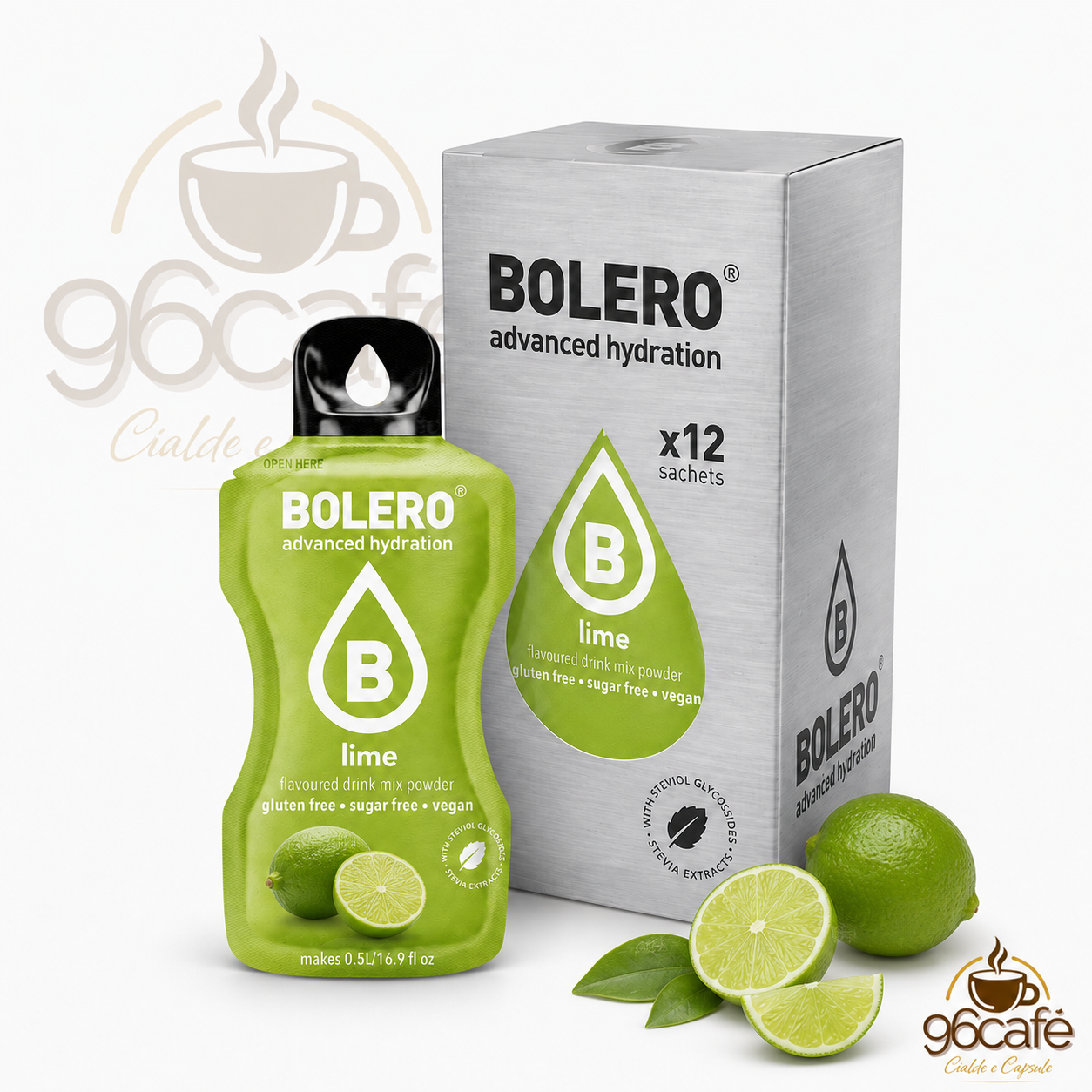 Bolero Drink 12 Bustine da 9g – Insaporitore per Acqua Senza Zucchero, Senza Glutine e Vegano| Gusti assortiti