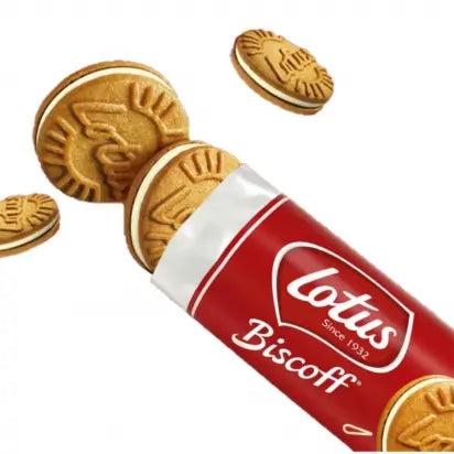 Lotus alla Crema – Monoporzione 5 Pezzi - Biscotti Caramellati Ripieni di Crema,