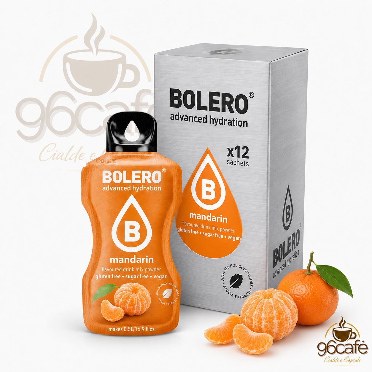 Bolero Drink 12 Bustine da 9g – Insaporitore per Acqua Senza Zucchero, Senza Glutine e Vegano| Gusti assortiti