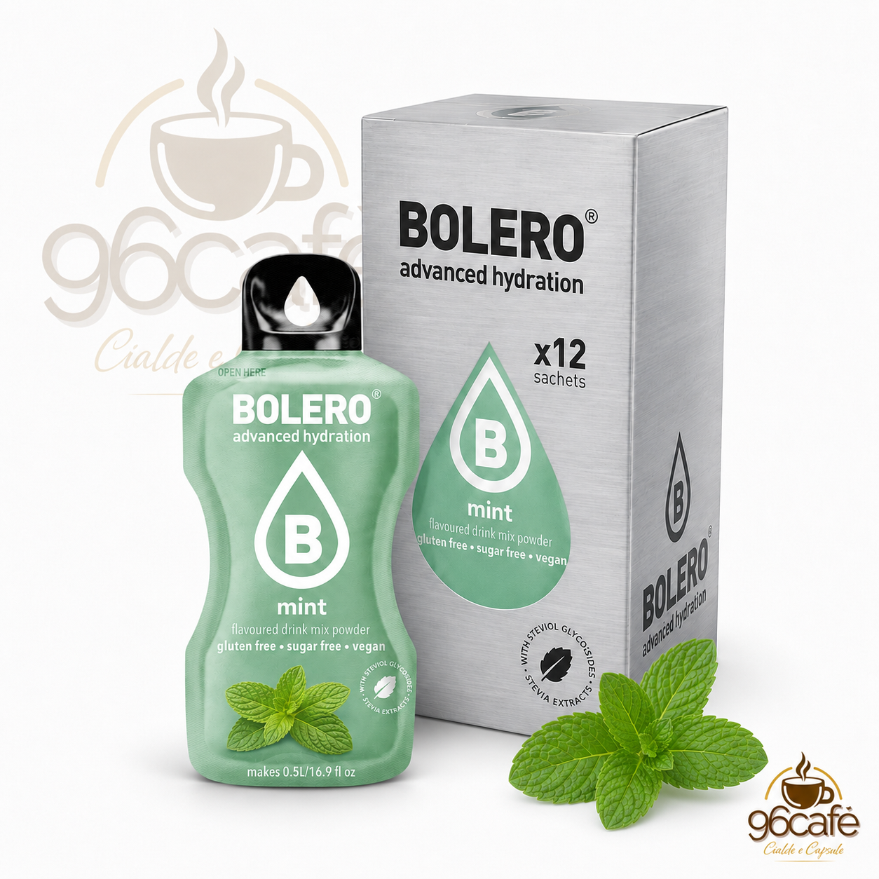Bolero Drink 12 Bustine da 9g – Insaporitore per Acqua Senza Zucchero, Senza Glutine e Vegano| Gusti assortiti