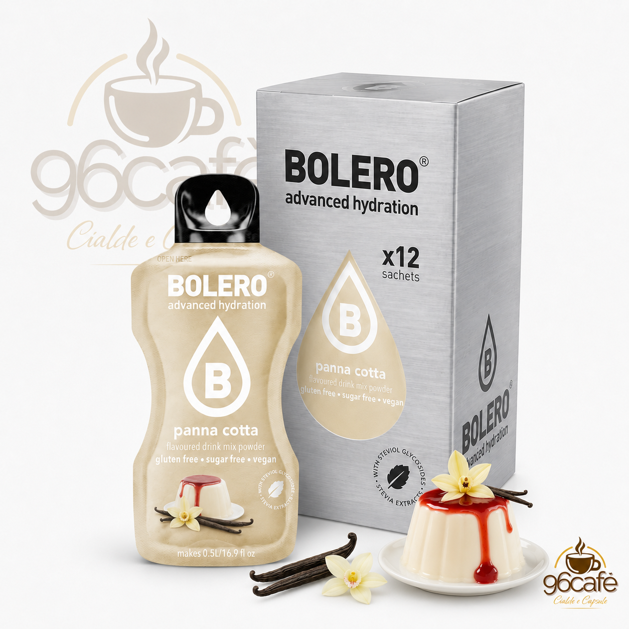 Bolero Drink 12 Bustine da 9g – Insaporitore per Acqua Senza Zucchero, Senza Glutine e Vegano| Gusti assortiti