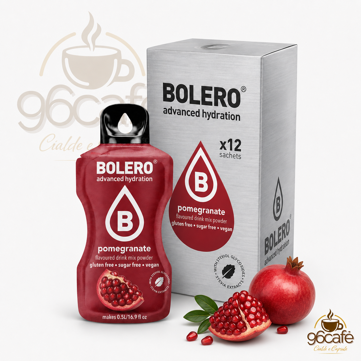 Bolero Drink 12 Bustine da 9g – Insaporitore per Acqua Senza Zucchero, Senza Glutine e Vegano| Gusti assortiti