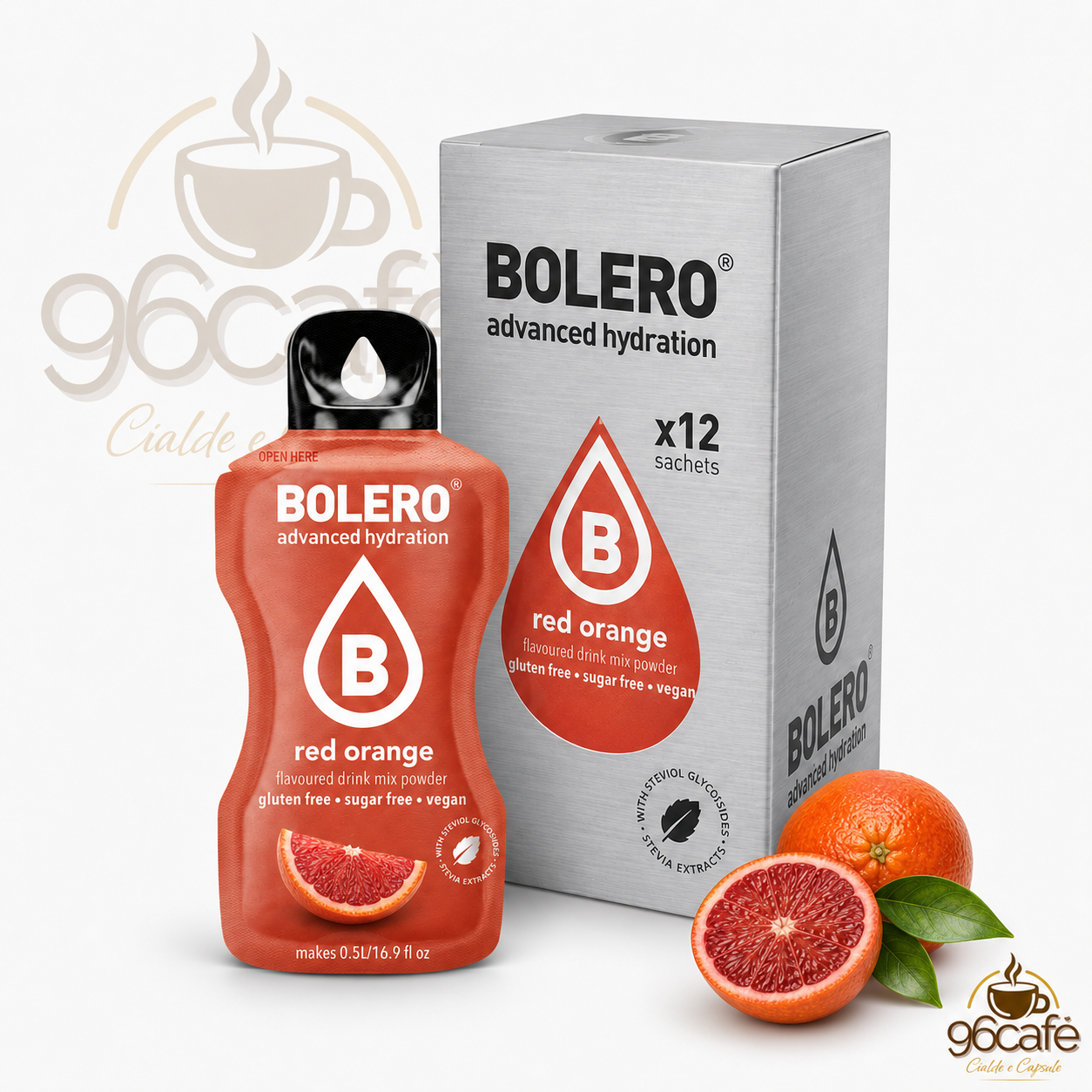 Bolero Drink 12 Bustine da 9g – Insaporitore per Acqua Senza Zucchero, Senza Glutine e Vegano| Gusti assortiti