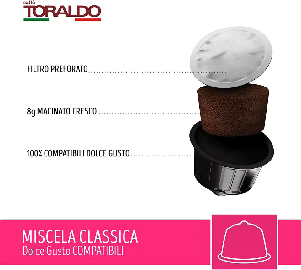 Caffè Toraldo per Dolcegusto - 20 Capsule Miscela Classica