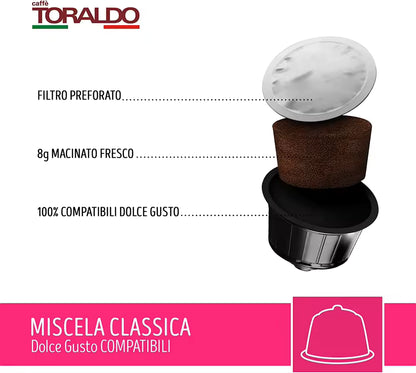 Caffè Toraldo per Dolcegusto - 20 Capsule Miscela Classica