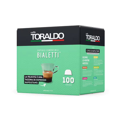 BIALETTI 100 Capsule - Caffè Toraldo - Miscela CLASSICA