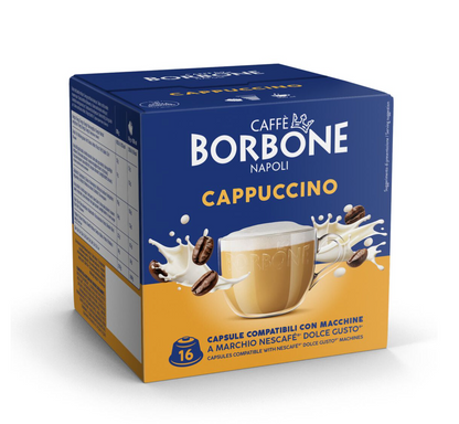 Tutti i Gusti di Bevande Caffè Borbone per Macchine Nescafè Dolcegusto - Box da 16 Capsule