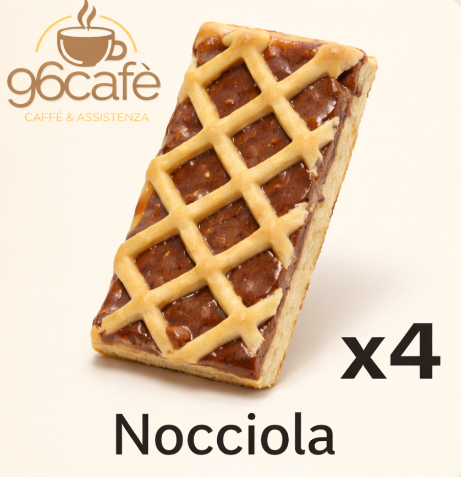 Crostatine Artigianali alla Nocciola o Albicocca x4 – Forno Miotti | Dolci Monoporzione con Ripieno Cremoso