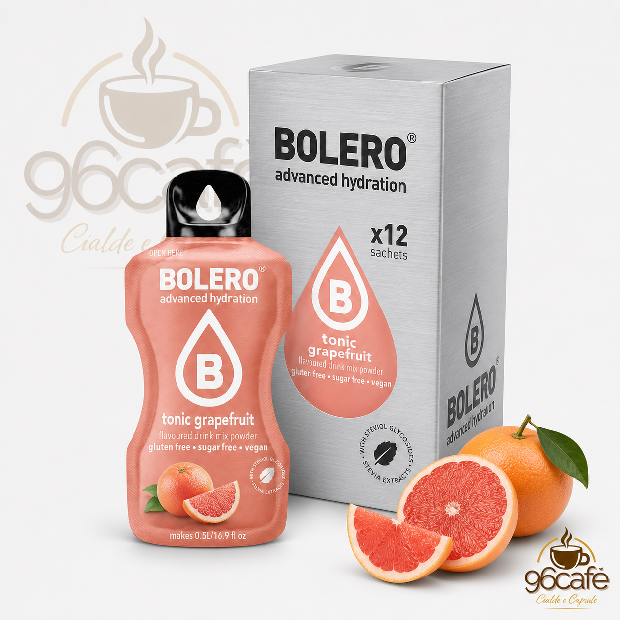 Bolero Drink 12 Bustine da 9g – Insaporitore per Acqua Senza Zucchero, Senza Glutine e Vegano| Gusti assortiti