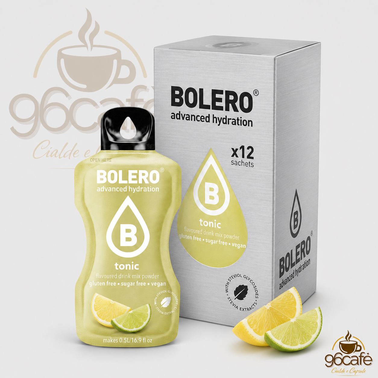 Bolero Drink 12 Bustine da 9g – Insaporitore per Acqua Senza Zucchero, Senza Glutine e Vegano| Gusti assortiti