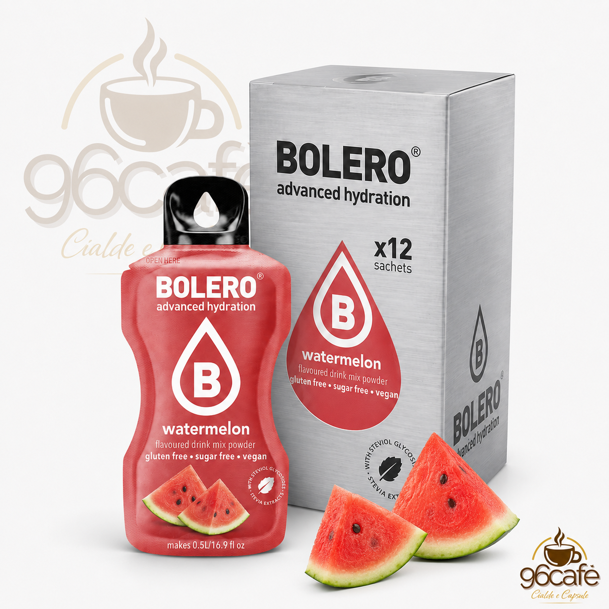 Bolero Drink 12 Bustine da 9g – Insaporitore per Acqua Senza Zucchero, Senza Glutine e Vegano| Gusti assortiti