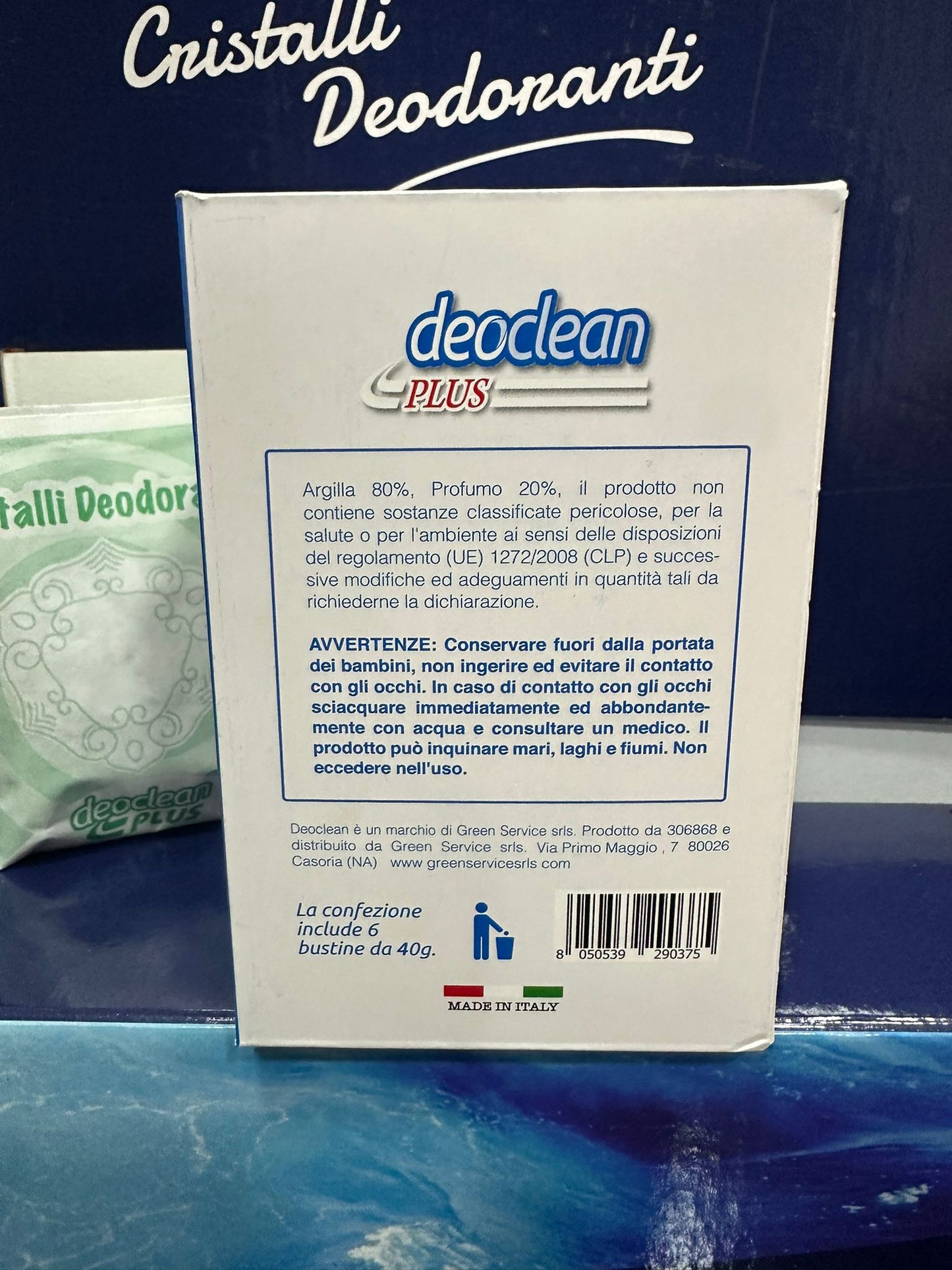 Cristalli Deodoranti Deoclean – Profumazione Ambiente, Scope Elettriche, Profumatore Posacenere e Armadi - 6 Bustine da 40g (5 Fragranze)