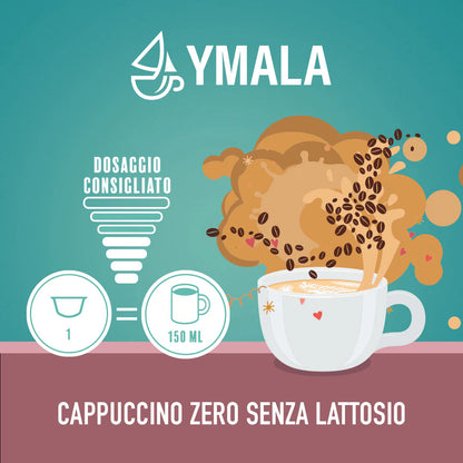 DOLCEGUSTO SENZA LATTOSIO - Ymala - Cappuccino, Ginseng e Frutti di Bosco | Box da 16 Capsule