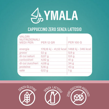 DOLCEGUSTO SENZA LATTOSIO - Ymala - Cappuccino, Ginseng e Frutti di Bosco | Box da 16 Capsule