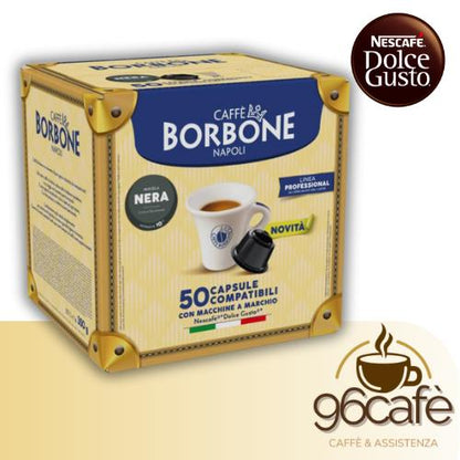 Caffè Borbone - DOLCEGUSTO - 50\100\150 Capsule Miscela Nera