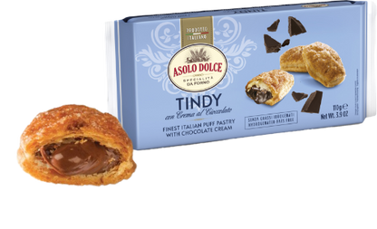 Tindy alla Crema di Nocciola – Sfoglia Artigianale Ripiena | Snack Dolce Monoporzione Made in Italy