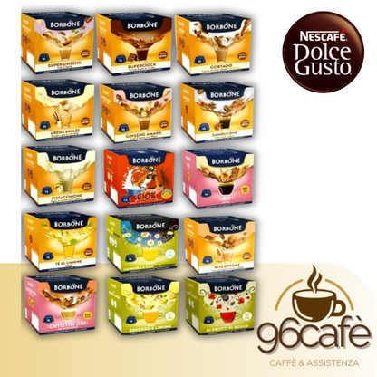 Caffè Borbone Dolcegusto - Bevande da 16 Capsule - VARI GUSTI
