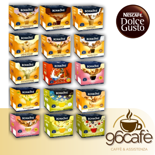Caffè Borbone Dolcegusto - Bevande da 16 Capsule - VARI GUSTI