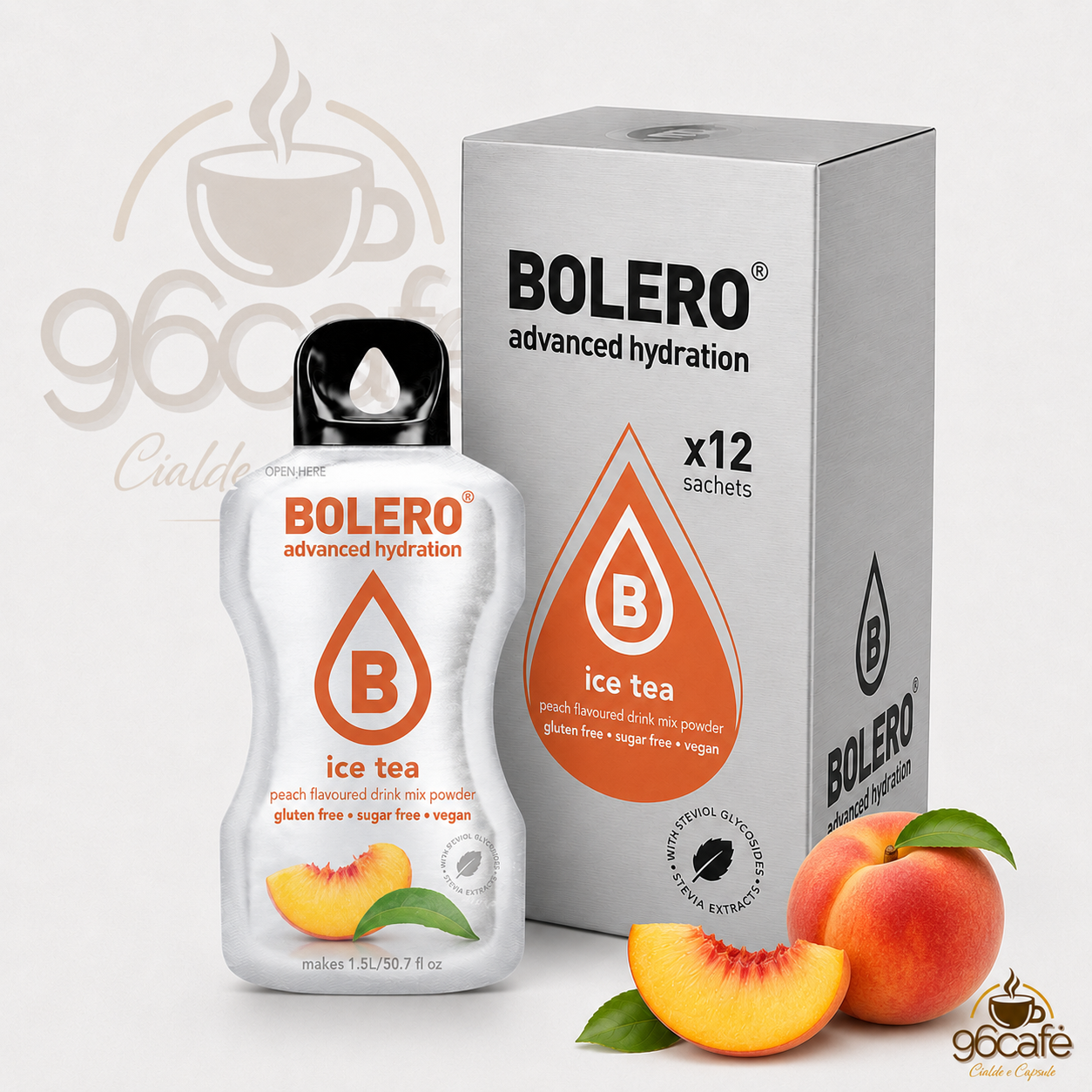 Bolero Drink 12 Bustine da 9g – Insaporitore per Acqua Senza Zucchero, Senza Glutine e Vegano| Gusti assortiti