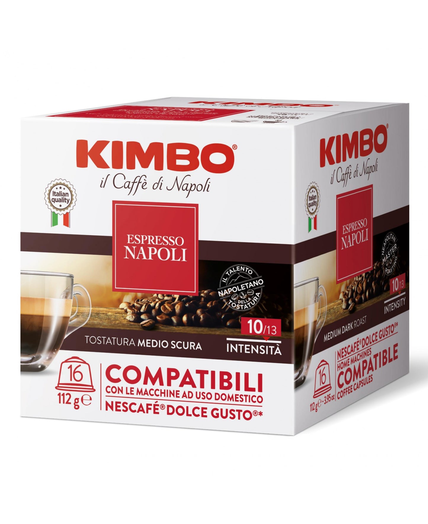 DOLCEGUSTO - Kimbo Espresso Napoli – Intensità 10su13  | Confezioni da 16 o 30 Capsule