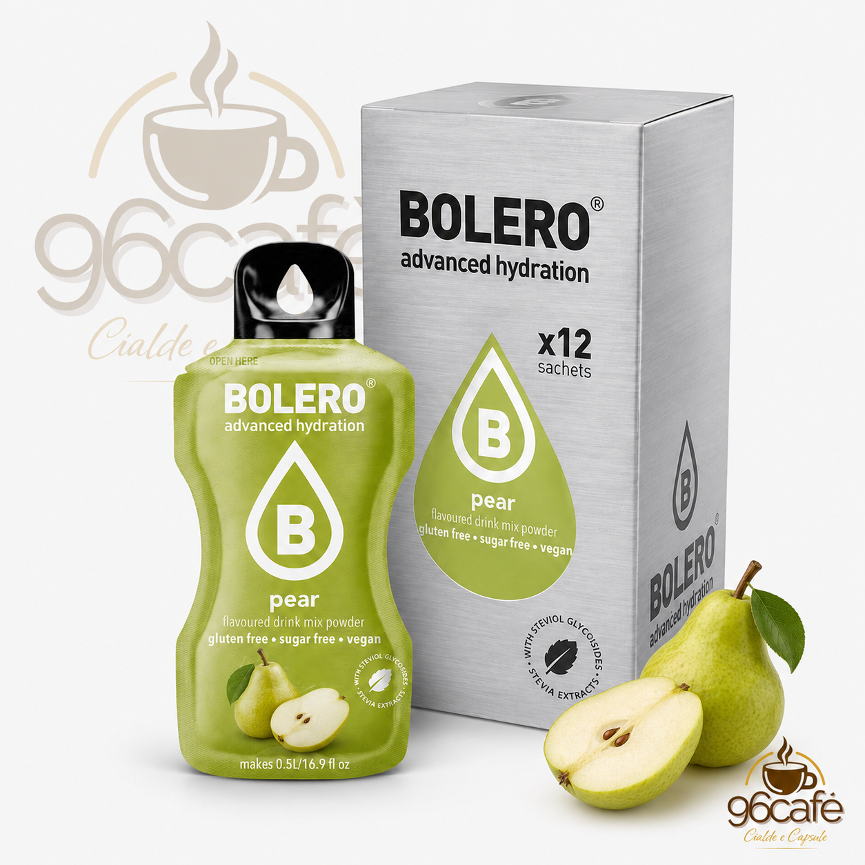 Bolero Drink 12 Bustine da 9g – Insaporitore per Acqua Senza Zucchero, Senza Glutine e Vegano| Gusti assortiti