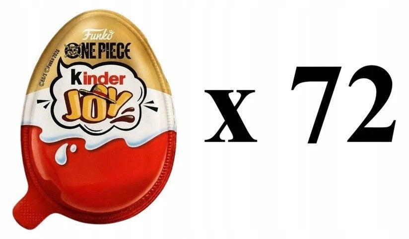 ONE PIECE 72 PEZZI - Kinder Joy One Piece x Funko | 72 Ovetti con Sorprese Collezionabili