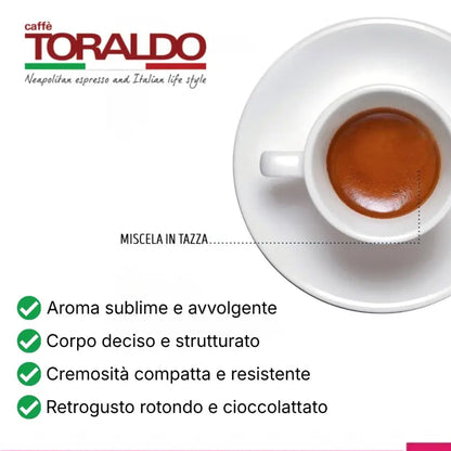 300 CAPSULE A MODO MIO - Caffè Toraldo - Miscela CLASSICA - Maxi Scorta