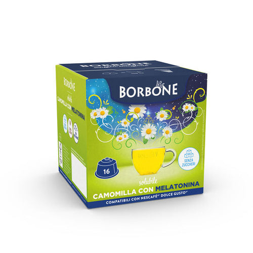 Borbone | Camomilla con Melatonina | 16 Capsule
