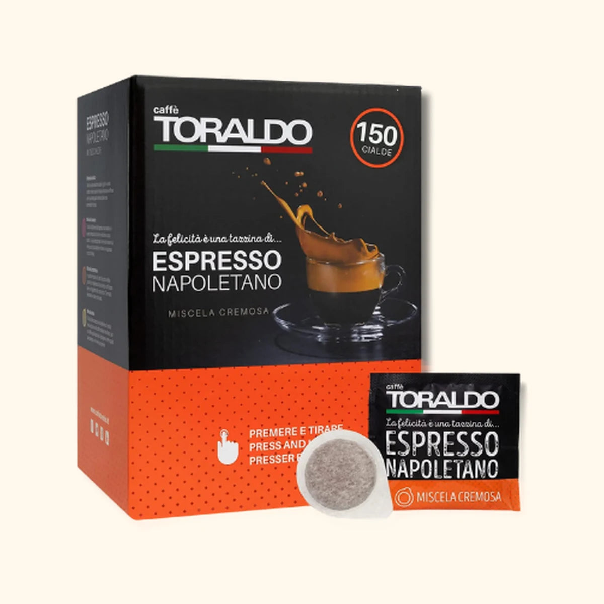Caffè Toraldo - 150 Cialde - Miscela Cremosa