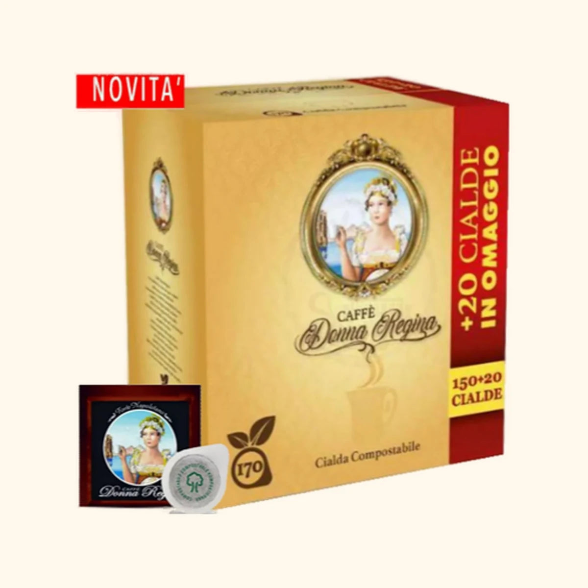 Donna Regina - 150 Cialde + 20 Omaggio (Caffè Borbone)